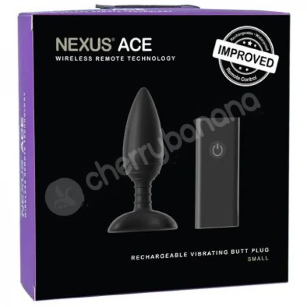 Nexus Ace Small Black Remote Control Vibrating Butt Plug
