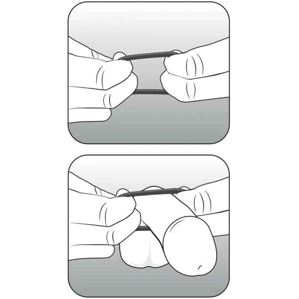 Performance VS3 Pure Premium Large Silicone Cock Rings By Blush Novelties - Black