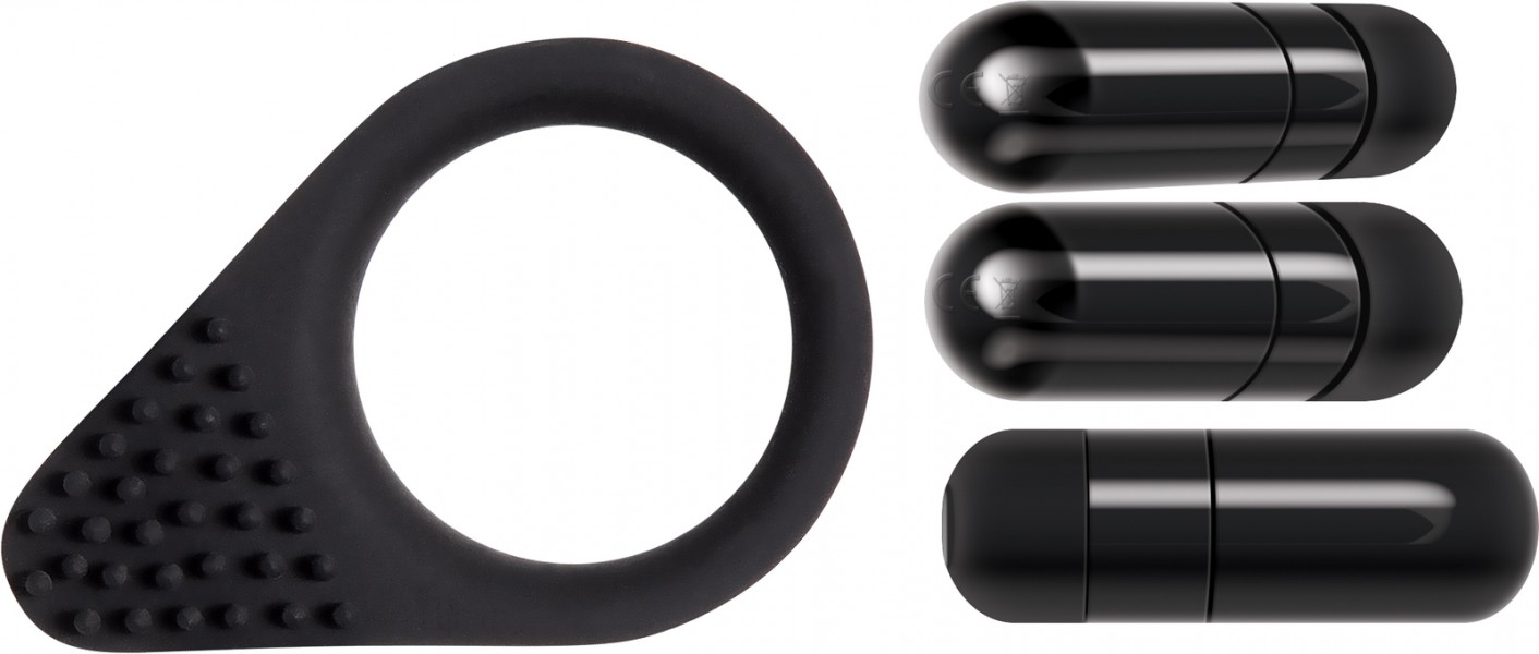 Black Knight Vibrating Cock Ring
