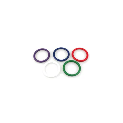 Set Of 5 Rainbow Silicone Pleasure Rings