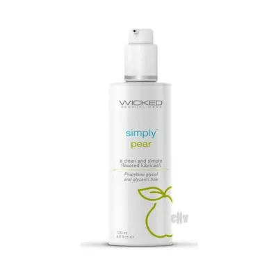 Wicked Simply Flavored Lube Pear 4 Oz
