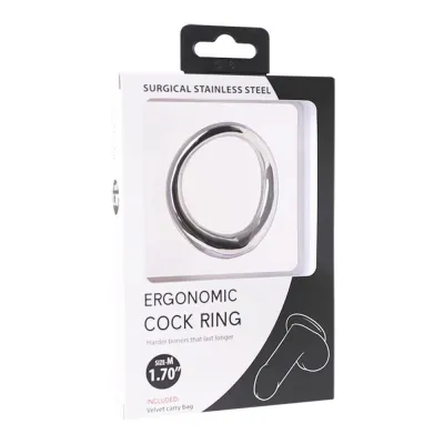 Oxy Ergonomic Cock Ring Stainless Steel 1 7 In