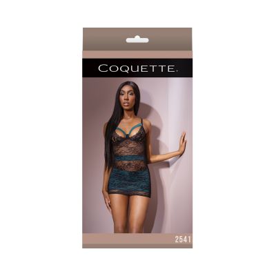 Chemise Teal black L