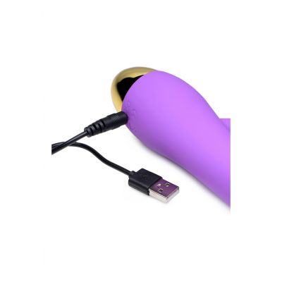 10X Come Hither G Focus Silicone Vibrator Purple Best Clit Vibrator