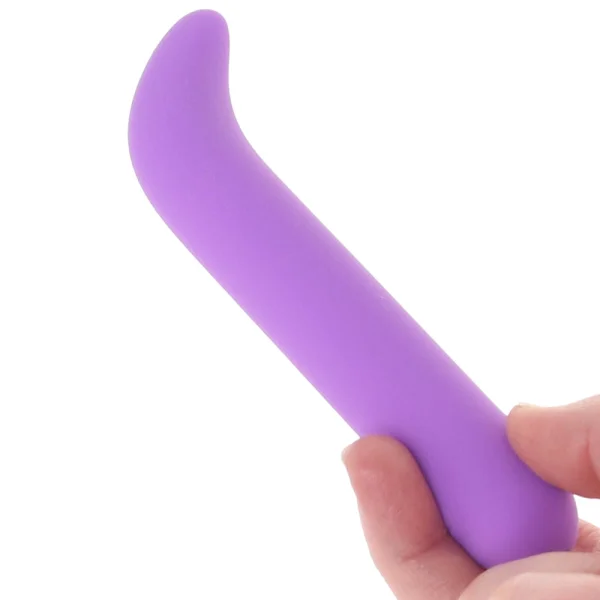 Bliss Liquid Silicone Mini G Vibe Rechargeable Waterproof G-Spot Vibrator - Purple