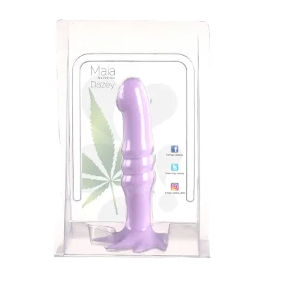 Dazey Cannabis Leaf Dong Purple 420 Series Pastel Purple