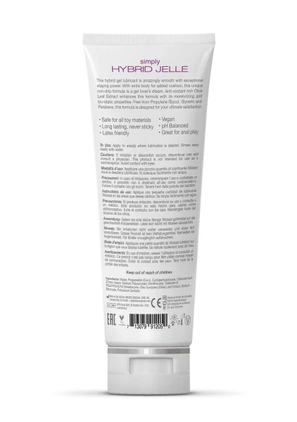 Wicked Simply Hybrid Jelle Lubricant