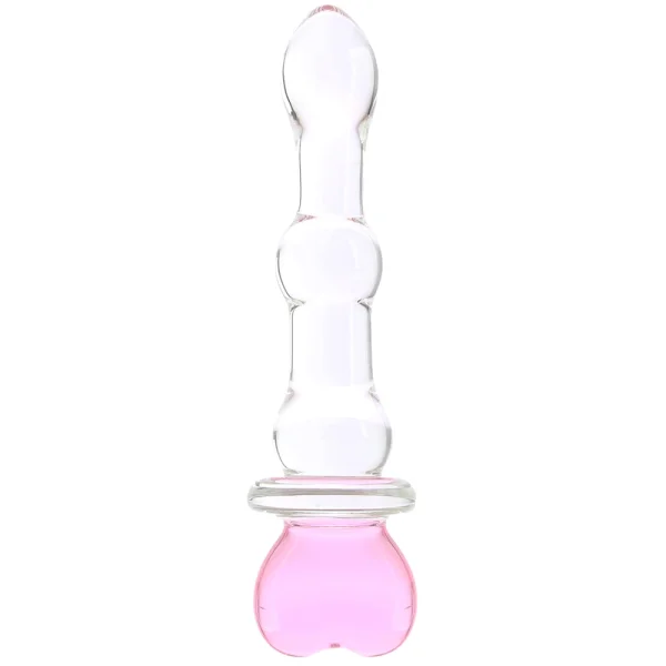 Crystal Heart of Glass Dildo - Pink