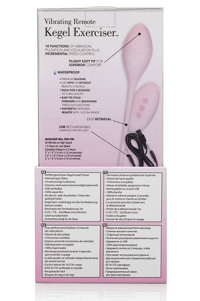 California Exotic Vibrating Kegel Exerciser with Remote