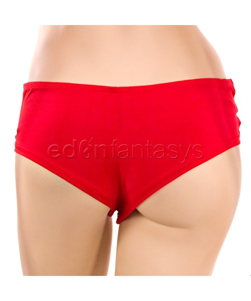 Cropped cami and tanga shorts