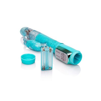 California Exotic Thrusting Rotating Beaded 10 2 Rabbit Vibrator