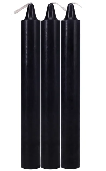 Japanese Drip Candles - 3 Pack - Black