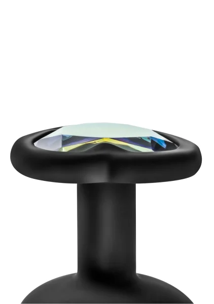 Luxe Bling Plugs Training Kit Black With Rainbow Gems