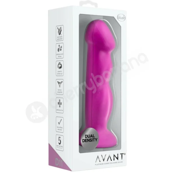 Avant D11 Suko Violet Large Pleasure Curves Dual Density Dildo