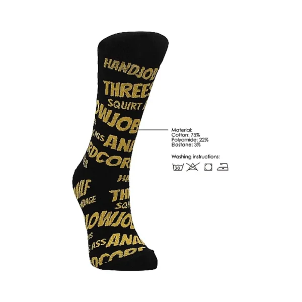 Shots Socks Sexy Words M/l