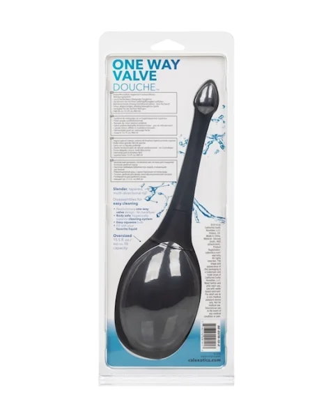 One Way Valve Douche - Black