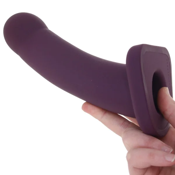 Merge Collection Banx 8" Silicone Sheath Hollow Dildo By Sportsheets - Plum
