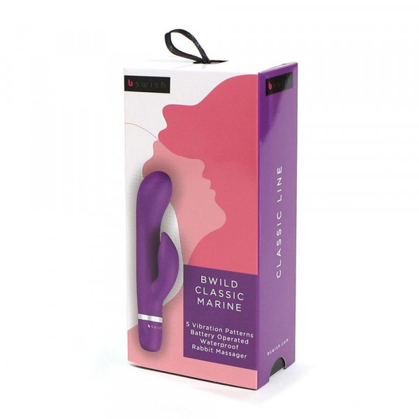 B Swish Bwild Classic Marine Rabbit Vibrator - Purple