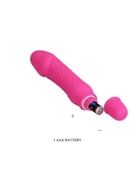 Stev Vibrating Dildo - 5.3 Inch - Red