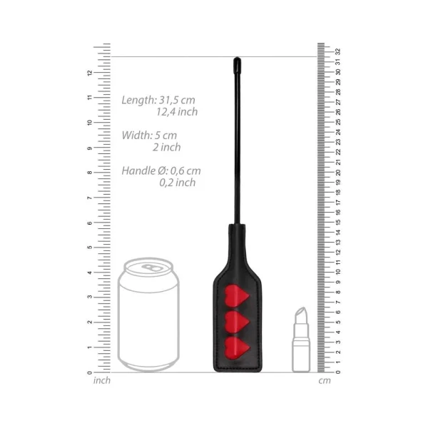 Ouch! Crop - HEART - Small - Black