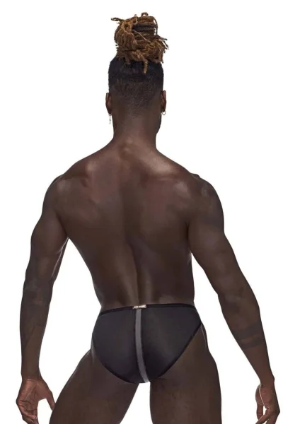 Landing Strip Bikini Brief - Medium - Black