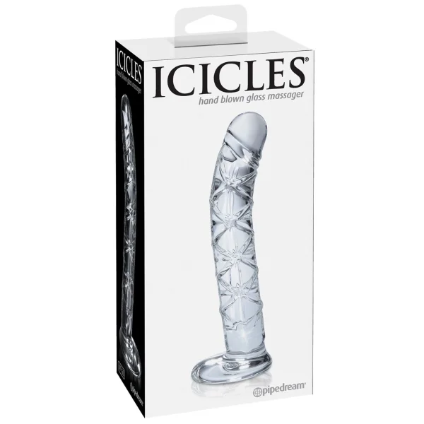 Icicles No 60 Glass Spiral Textured Dildo