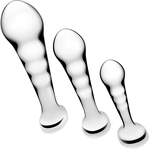 B-Vibe Stainless Steel P-Spot Training Set