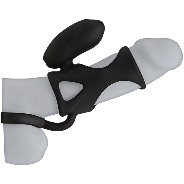Kink Vibrating Cock Cage in Black by Doc Johnson