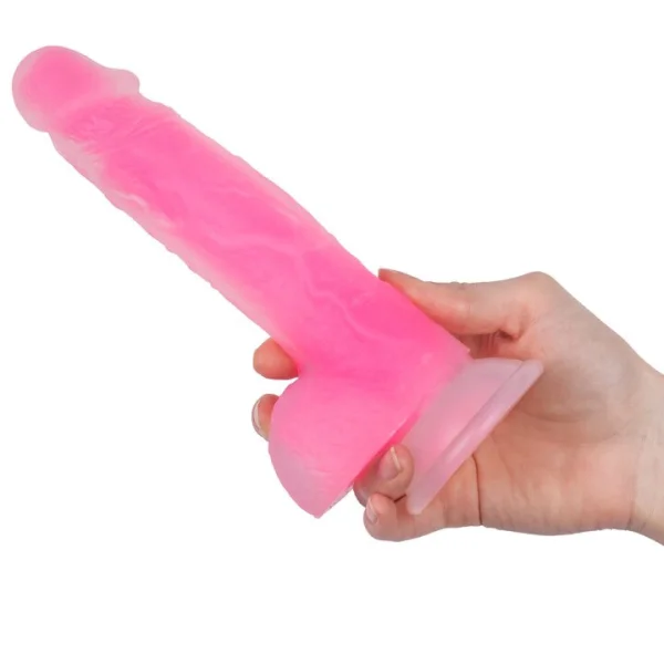 Bondara Illumi-Naughty Pink Glow in the Dark Dildo - 8 Inch — image 5 of 6