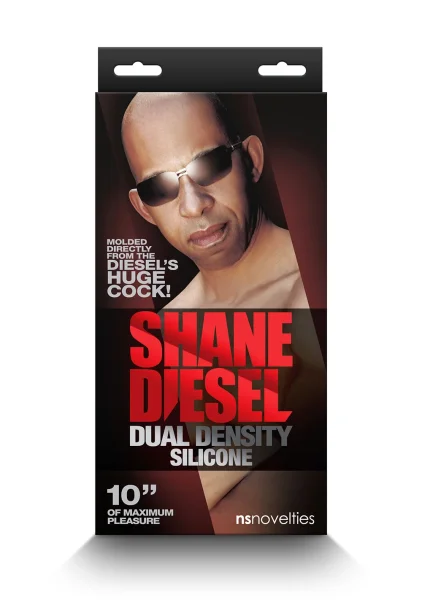 Shane Diesel 10" Dual Density Silicone Suction Cup Dildo With Balls