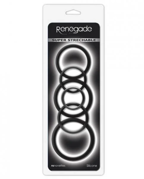Renegade Build A Cage Rings Black Set Of 6