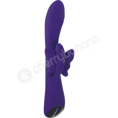 Adam Eve Eve s Slim Butterfly Purple G Spot Vibrator With Clitoris Stimulator