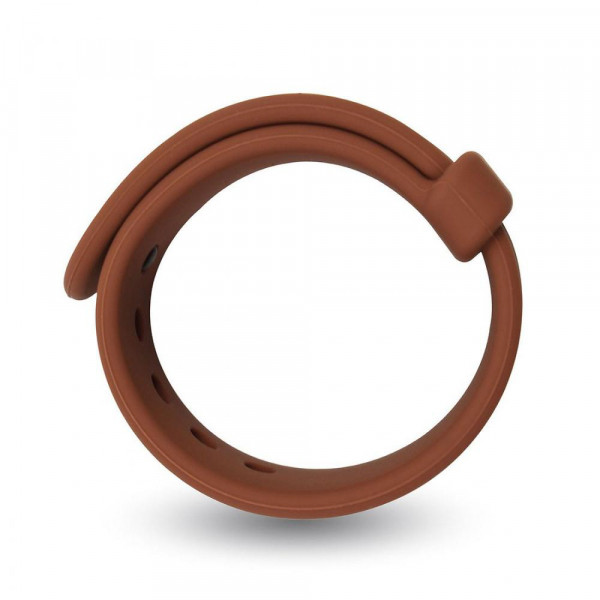 Velv'Or Rooster Jason Adjustable Hard Silicone Cock Ring - Brown
