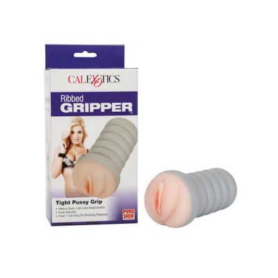 Ribbed Gripper Tight Stroker Flesh