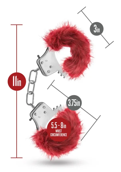 Temptasia - Plush Fur Cuffs - White