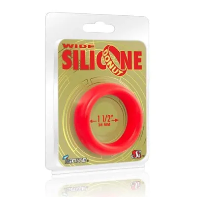 Wide Silicone Donut Red 1 5 Inch Diameter