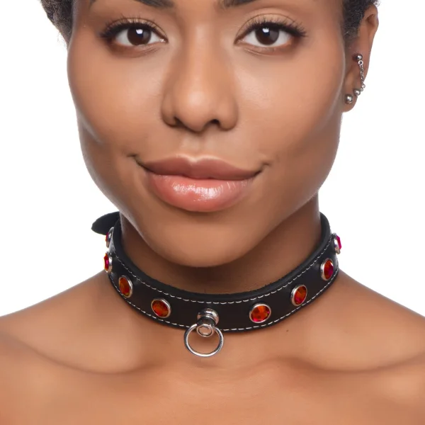 Master Series Fierce Vixen Leather Choker