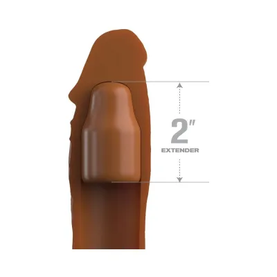 Butt Plugs Fantasy X tensions Elite Sleeve 8in With 2in Plug Tan