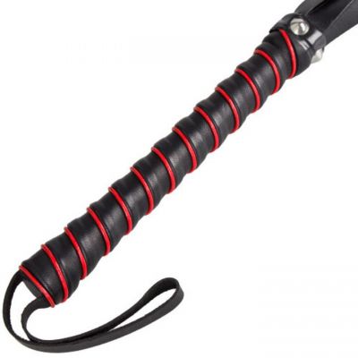 Torment Leather Triple Tail Vampire Flogger 30 Inch