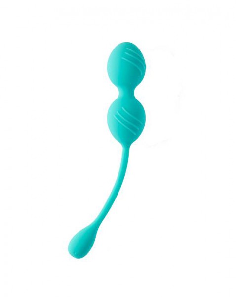 Share Satisfaction Inna Rechargeable Vibrating Kegel Balls - Teal — image 5 of 10
