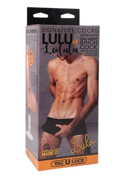 Signature Cocks - Lulu of LeoLulu - 8 Inch ULTRASKYN Cock with Removable Vac-U-Lock Suction Cup