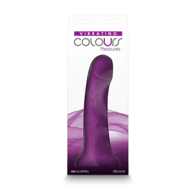 NS Novelties Colours Pleasures 7 Vibrating Dong Purple