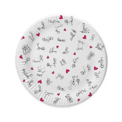 7in dirty dishes position plates bag of 8