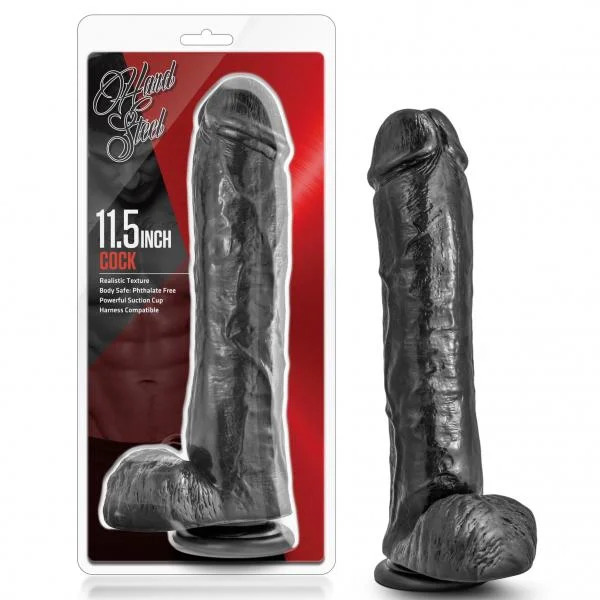 Hard Steel Cock 11.5 Black