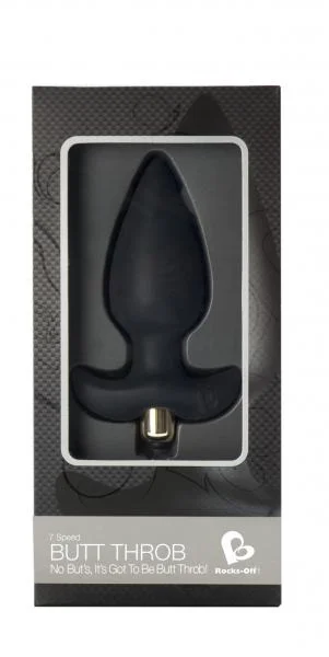 Butt Throb Black Vibrating Plug — image 5 of 6