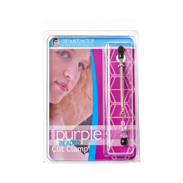 Tweezer Clit Clamp With Purple Bead