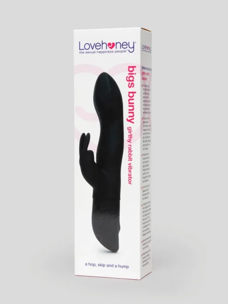 Lovehoney Bigs Bunny Girthy Rechargeable Rabbit Vibrator - Black