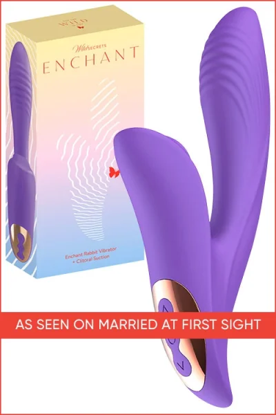Wild Secrets Enchant 8" Rabbit Vibrator with Clitoral Suction