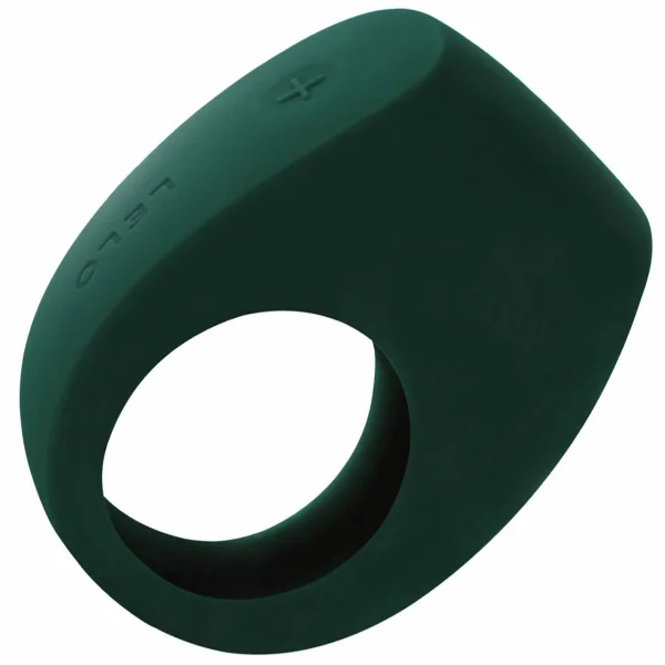 LELO Tor 2 Vibrating Waterproof Cock Ring for Couples - Dark Green
