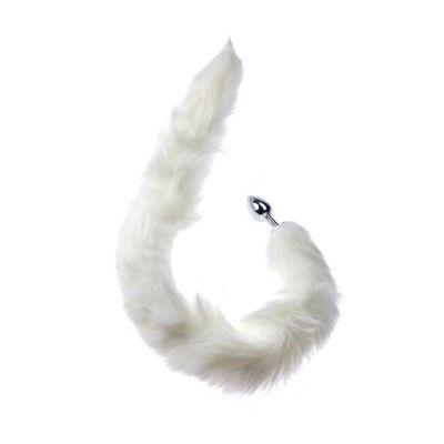 Kink Range Tail Butt Plug 2 9 Inches White 2 9 Inch